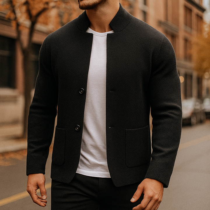 Grigio - Knitted Wool Cardigan