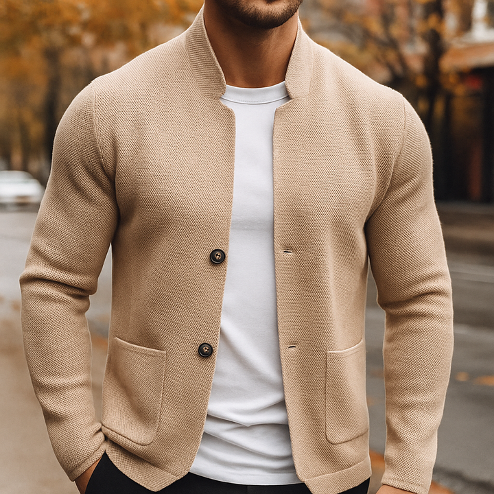 Grigio - Knitted Wool Cardigan