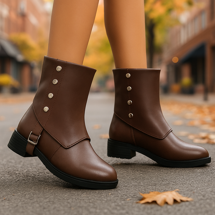 Valmira  - Leather Belt Boots