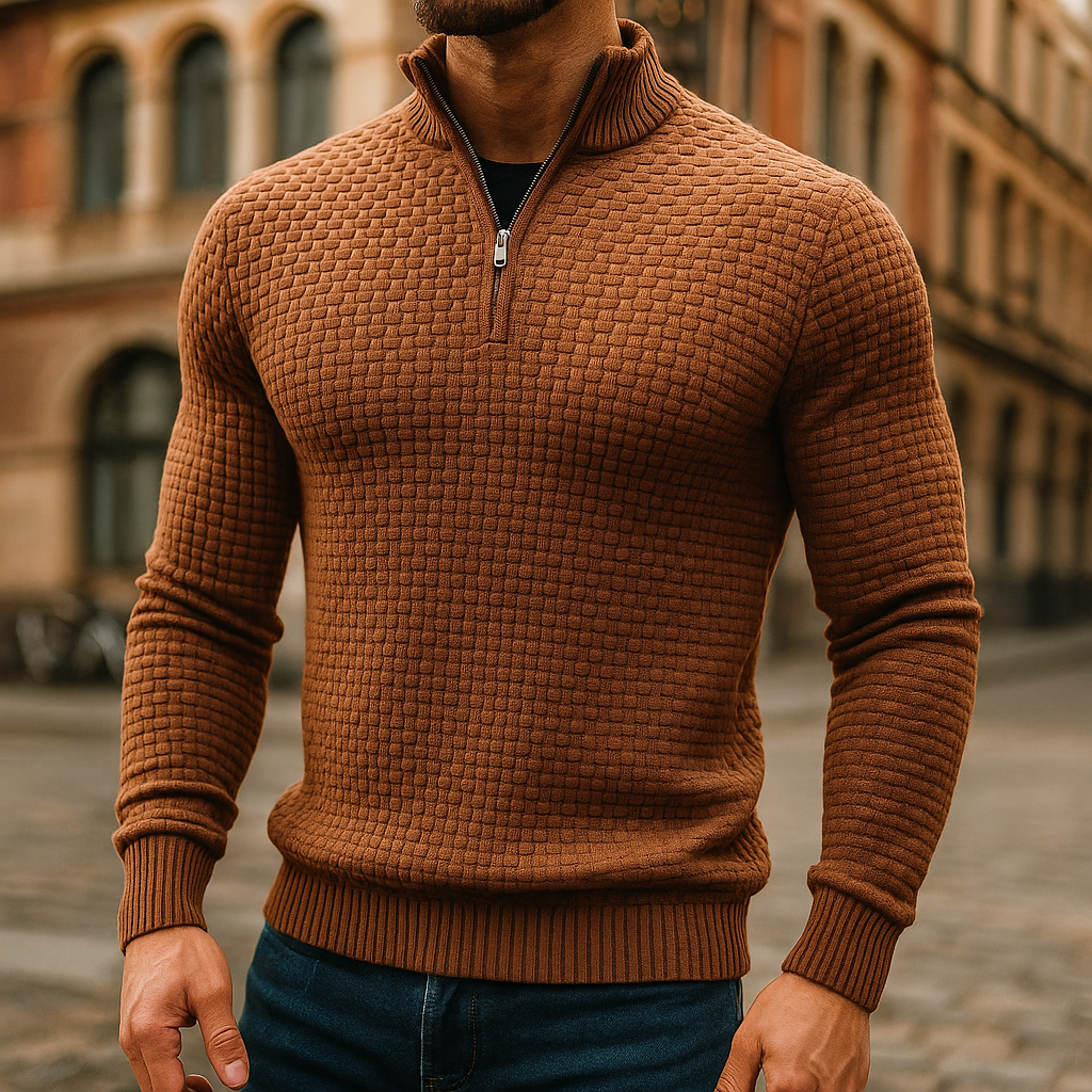 Nerado - Wool Waffle Knit Sweater