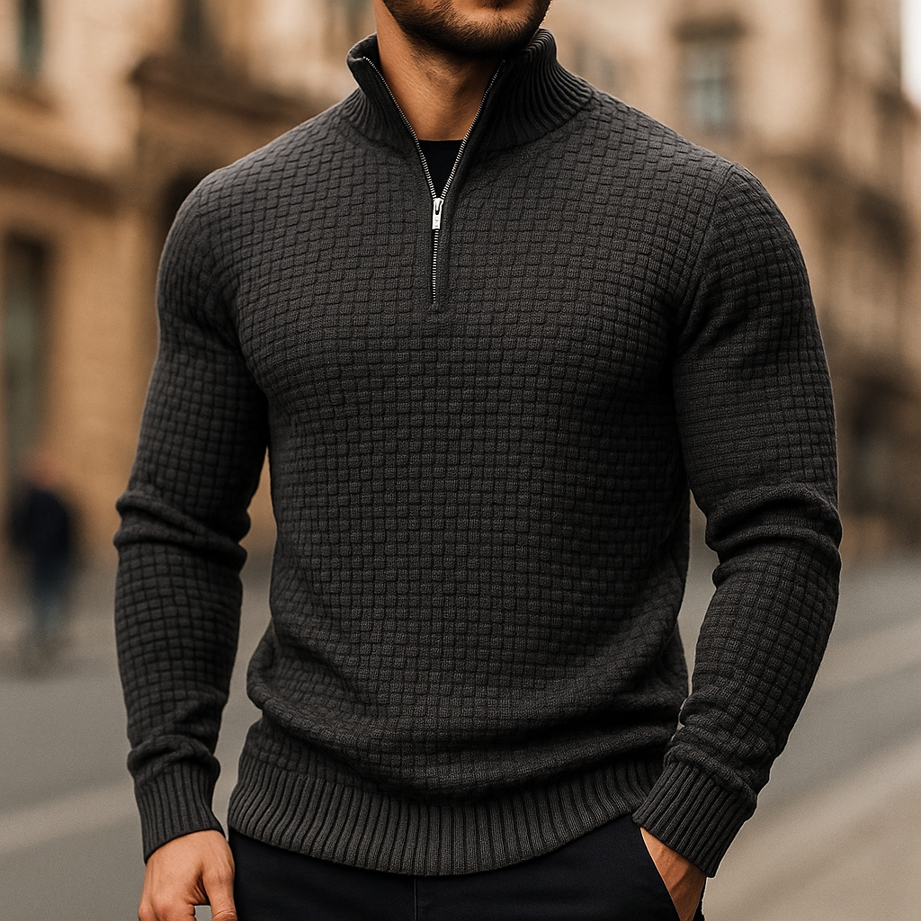 Nerado - Wool Waffle Knit Sweater