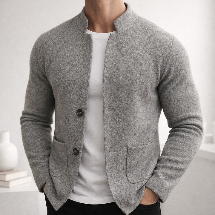 Grigio - Knitted Wool Cardigan