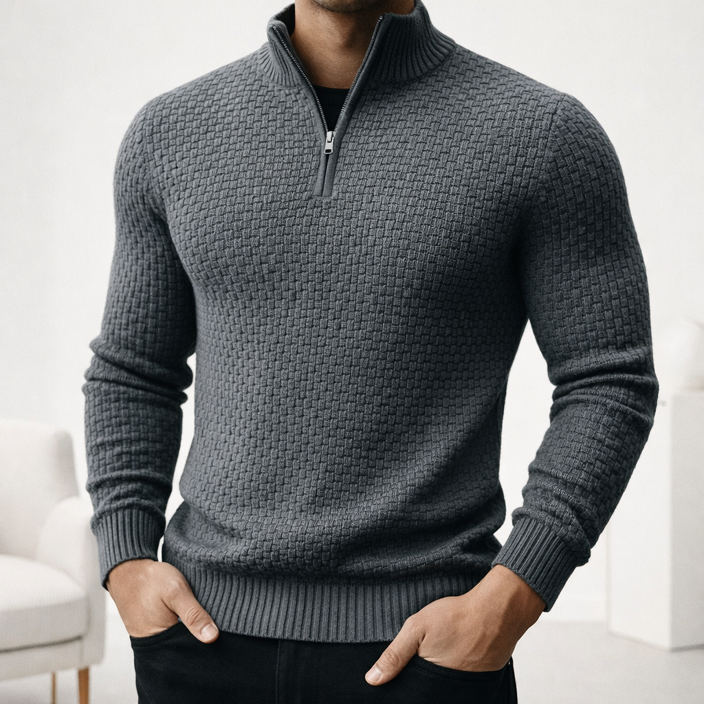 Nerado - Wool Waffle Knit Sweater