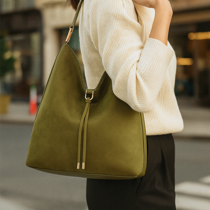 Avelina - Suede Leather Handbag