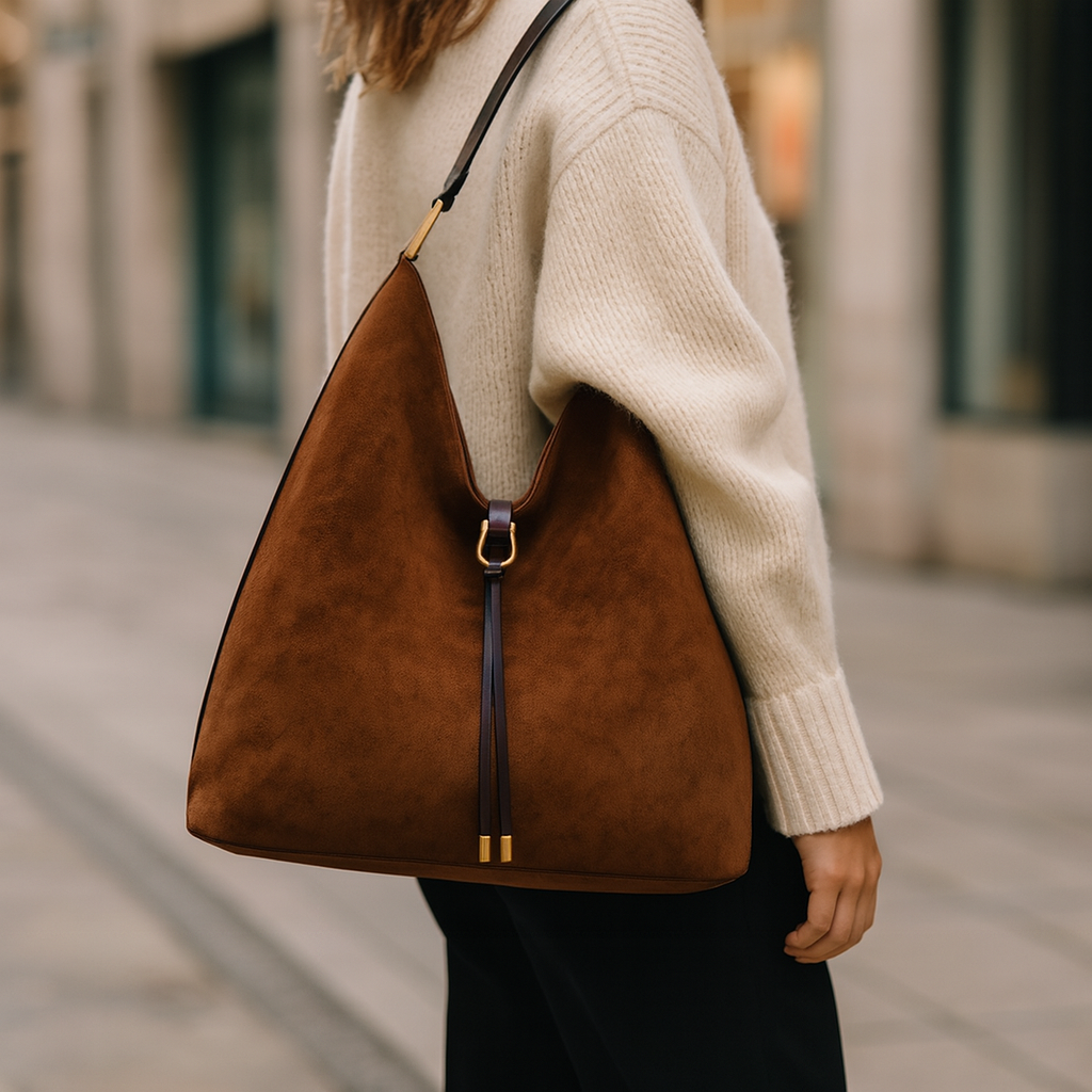 Avelina - Suede Leather Handbag