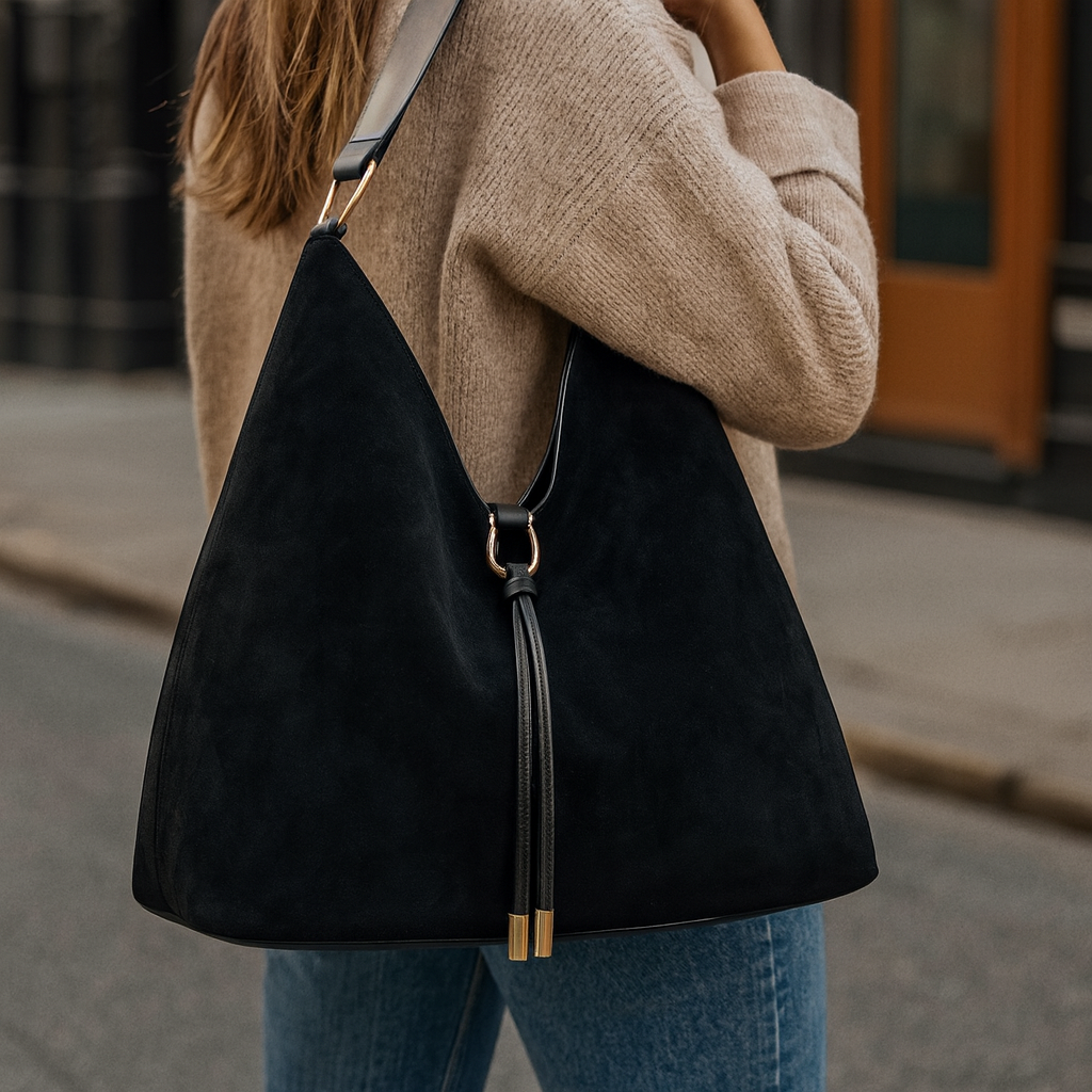 Avelina - Suede Leather Handbag