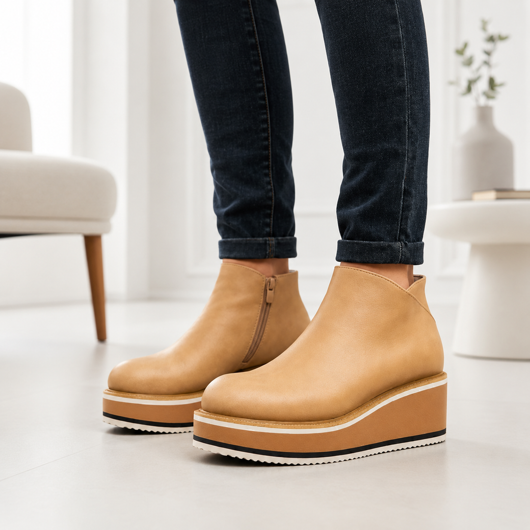 Auria - Platform Leather Shoes