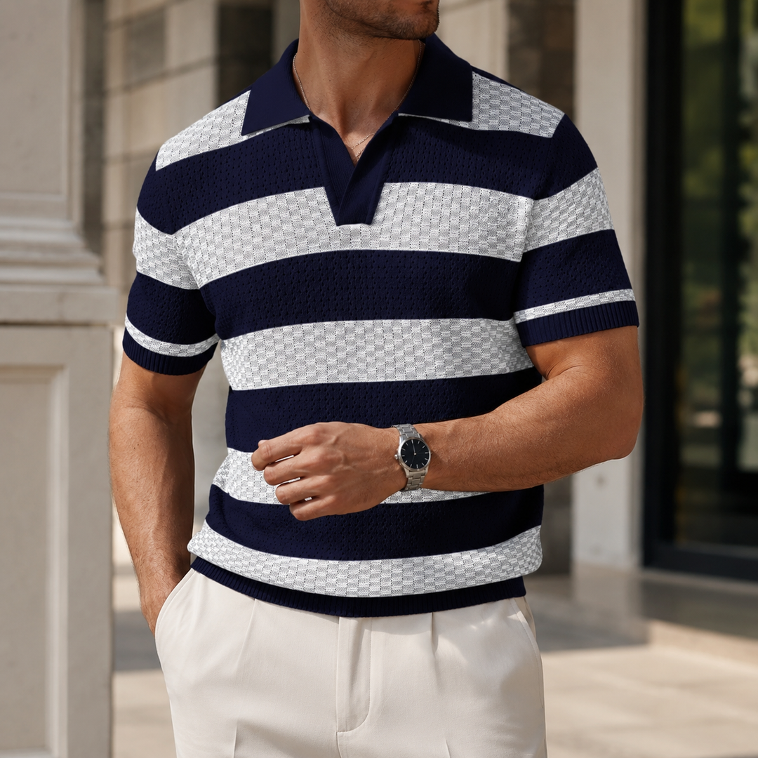 Bellavero – Textured Knit Polo