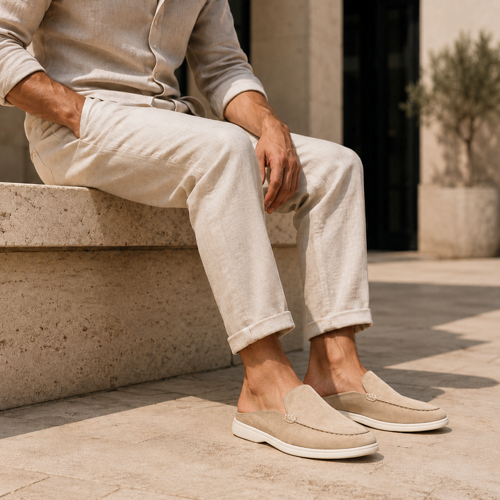 Sorrento - Suede Leather Mules