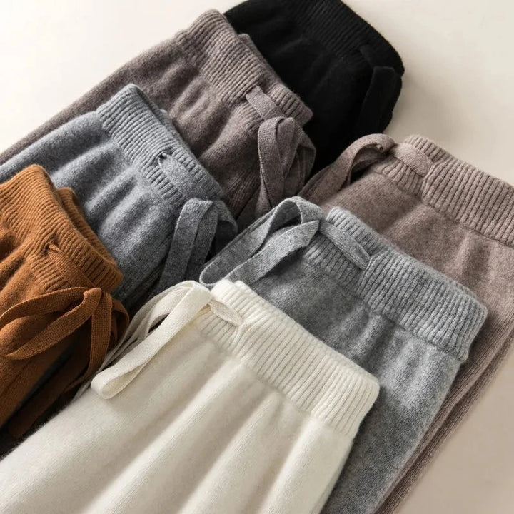 Lusara - Knitted Wool Loose Pants