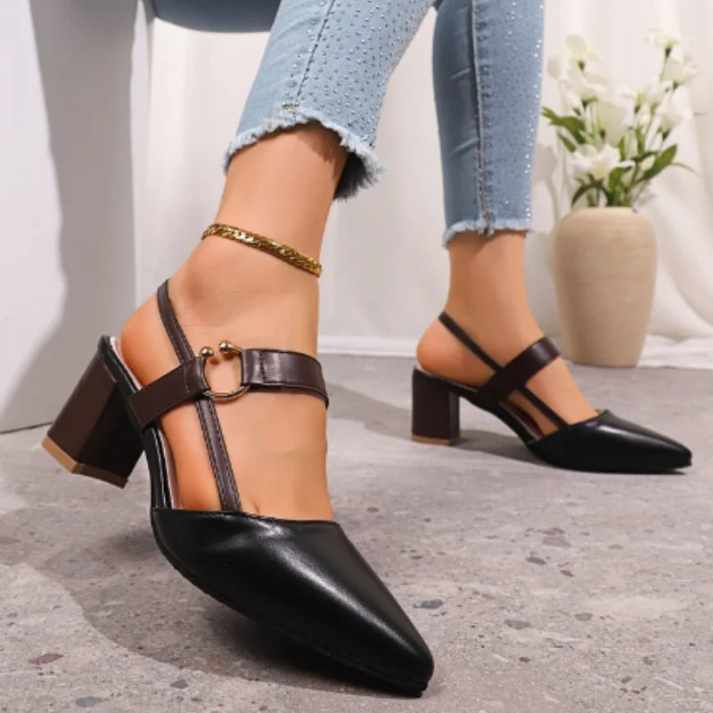 Doretta - Leather Heels