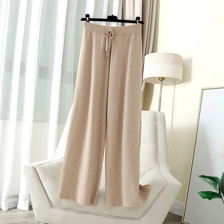 Lusara - Knitted Wool Loose Pants