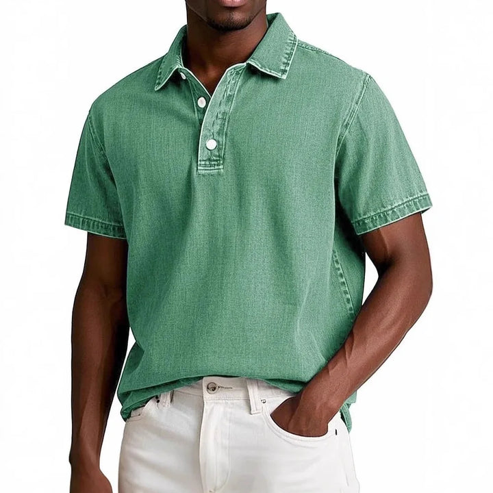 Fusato - Denim Polo Shirt