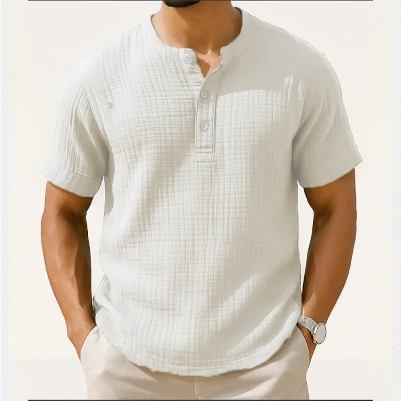 Marzio - Pleated Cotton Shirt
